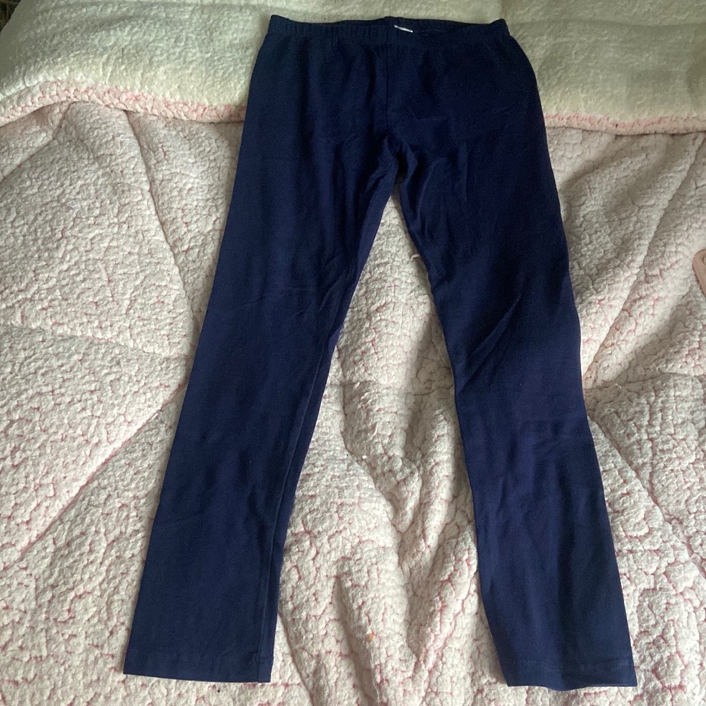 GIRLS SOFT NAVY LEGGINGS!